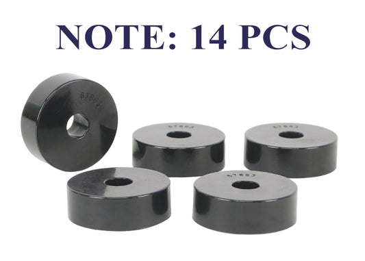 Whiteline W93478 Body Mount Bushing Set for 1959-1973 Jeep CJ5
