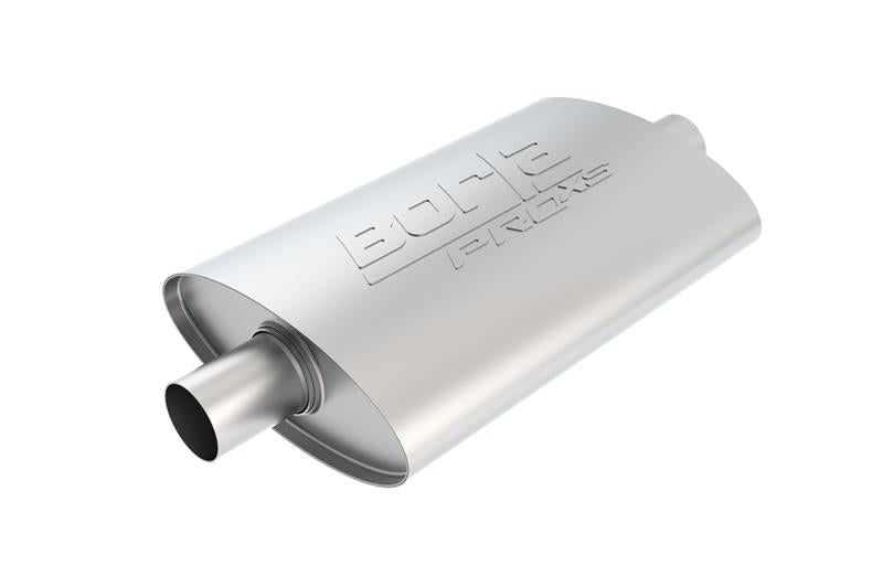 Borla 40347 Pro-XS 2inch, 2inch, 14inch x 9-1/2inch x 4inch Oval Cen/Cen w/o Notch Turbo Muffler - #40347
