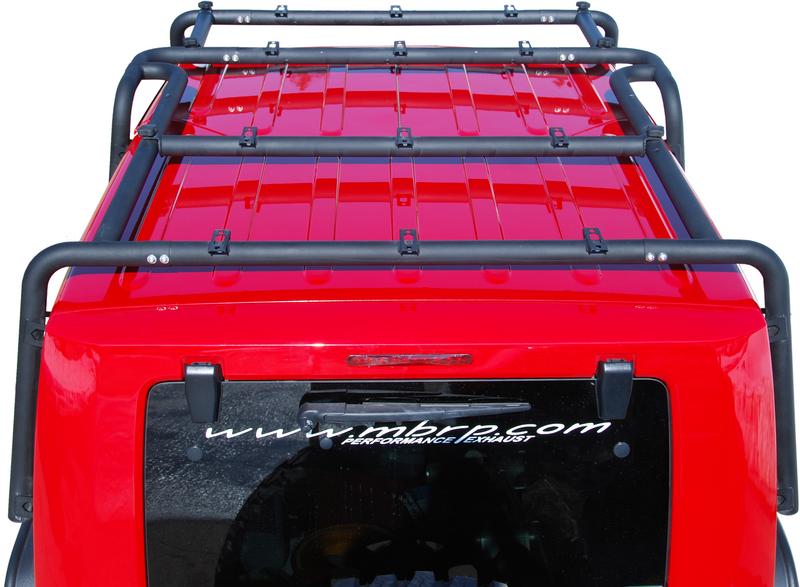 MBRP 07-10 Jeep Wrangler JK Front Roof Rack Extension Black Off Camber