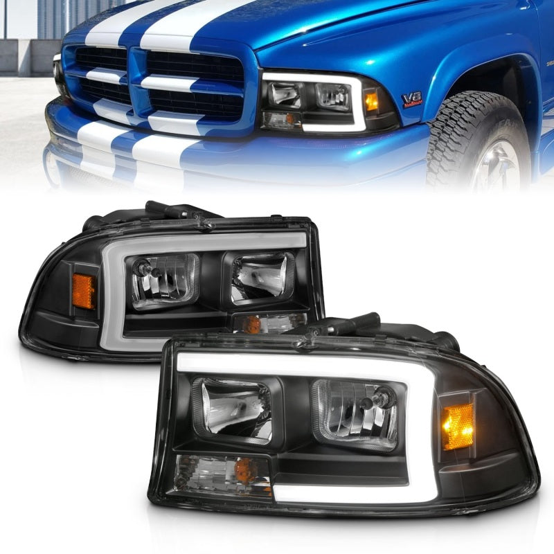 ANZO 1997-2004 Dodge Dakota Crystal Headlights