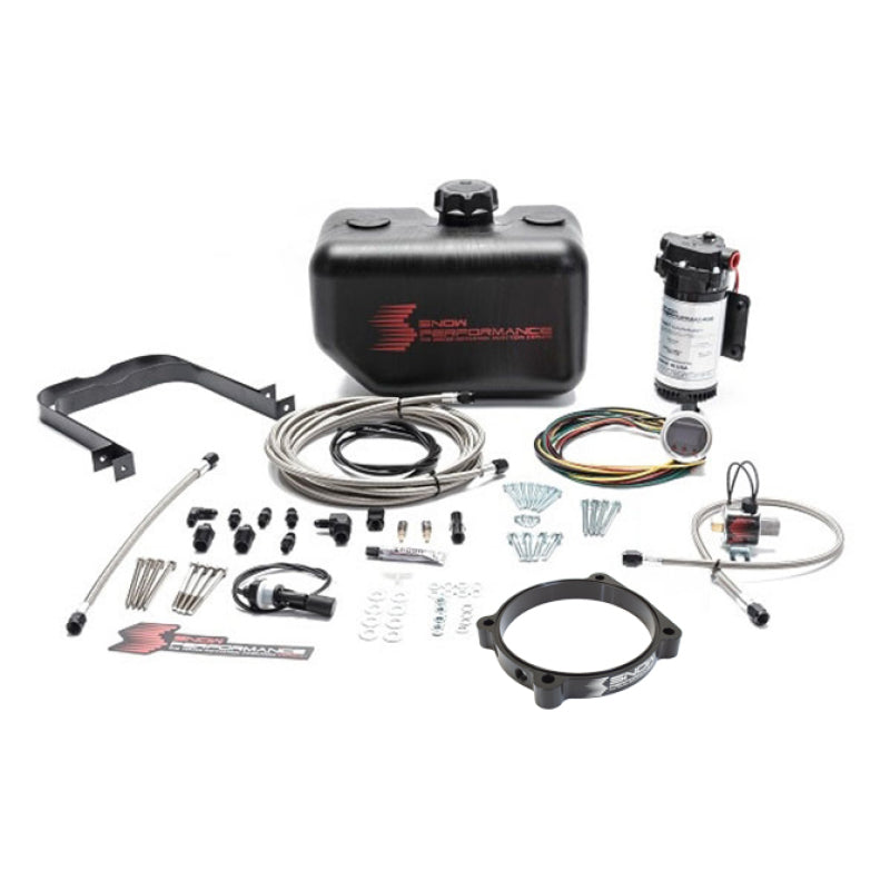 Snow Performance SNO-2168-BRD Stage 2 Boost Cooler 105mm for Hellcat Water Methanol Injection Kit w/SS Braided Line