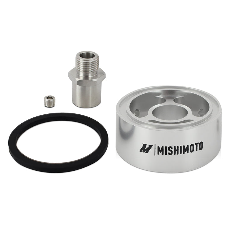 Mishimoto Oil Filter Spacer 32mm 3/4 - 16 Thread - Silver - #MMOC-SPC32-34SL