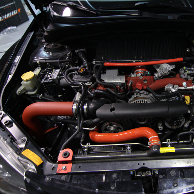 Mishimoto 08+ Subaru WRX/STi Performance Cold Air Intake Kit - Wrinkle Red - #MMAI-STI-08WRD