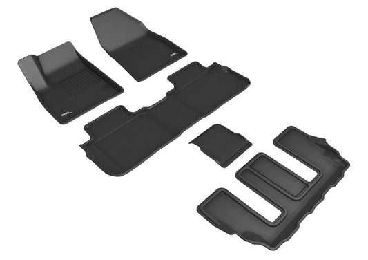 3D MAXpider Kagu Front, Rear & 3rd Row Floor Mats for 2020-2024 Cadillac XT6