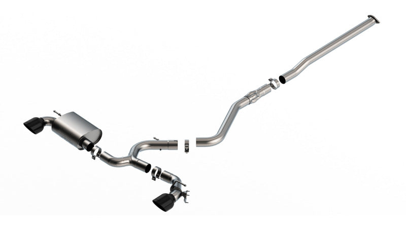 Borla 140926BC 22-23 Hyundai Kona N 2.0L 4 CYL. Turbo AT/MT ATAK Catback Exhaust Black Chrome - #140926BC