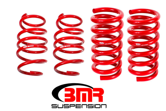 BMR 15-26 S550 Mustang Handling Version Lowering Springs (Set Of 4) - Red