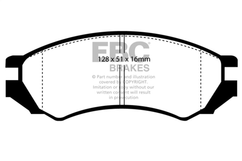 EBC 91-93 Nissan NX 2.0 (ABS) Ultimax2 Front Brake Pads UD549