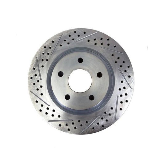 Baer Brakes 12.000in x 1.020in 1-Piece RH Replacement Rotor - SDZ — 5 x 4.75"BC, 2.780" Register, Slot Drilled & Zinc-Plated Finish