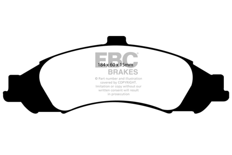EBC 03-04 Pontiac GTO 5.7 (Solid Rear Rotors) Redstuff Front Brake Pads DP31721C