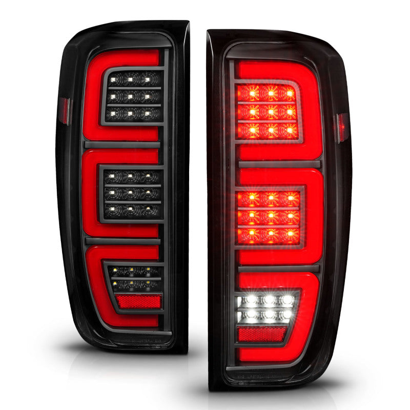 ANZO 2019-2026 GMC Sierra 1500 LED Taillights - Clear Lens w/ Initiation & Sequential Signal (Factory Models)