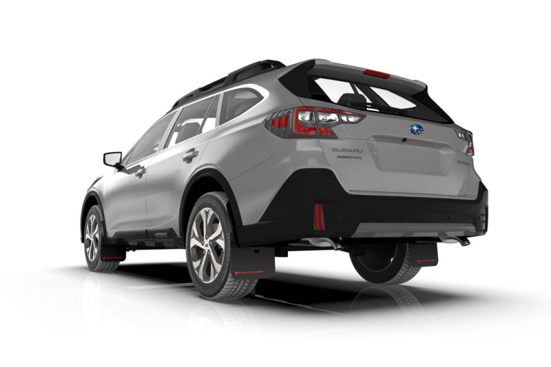 Rally Armor UR Mud Flaps - 2020-2025 Subaru Outback - Black/Grey Logo - #MF66-UR-BLK/GRY