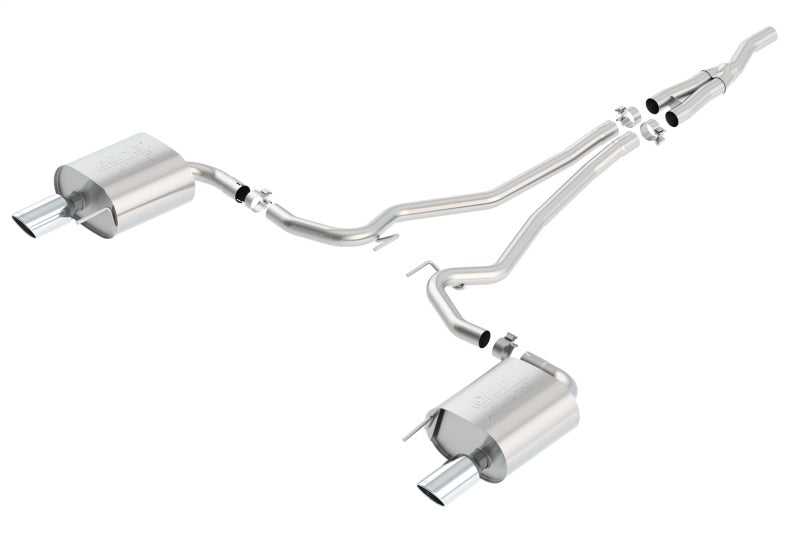 Borla 140585 Atak Cat Back 15-17 Ford Mustang 2.3L EcoBoost MT/AT 2.25in pipe 4in tip - #140585
