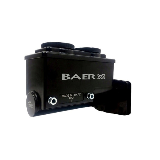 Baer Brakes Mopar 1in Bore Remaster 4-Bolt Left Port Master Cylinder Assembly - Black