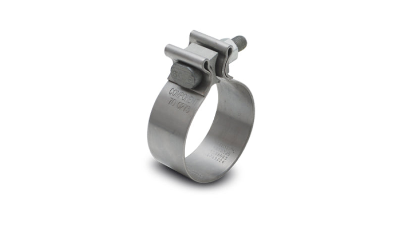Vibrant SS Accuseal Exhaust Seal Clamp for 2.75in OD Tubing (1in wide band)