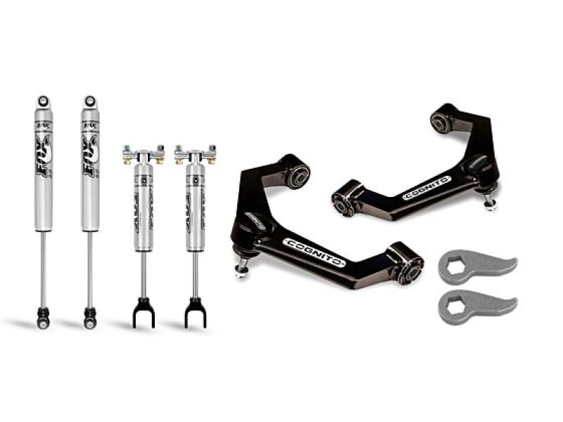 Cognito Motorsports 110-P0779 3-Inch Performance Leveling Kit with Fox PS 2.0 IFP Shocks for 2020-2024 Chevrolet Silverado / GMC Sierra 2500 HD / 3500 HD