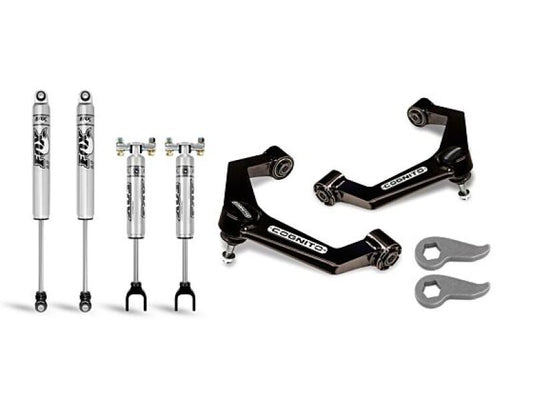 Cognito Motorsports 110-P0779 3-Inch Performance Leveling Kit with Fox PS 2.0 IFP Shocks for 2020-2025 Chevrolet Silverado / GMC Sierra 2500 HD / 3500 HD