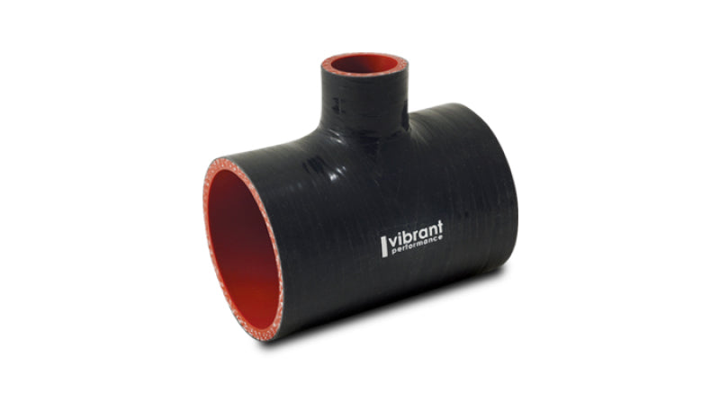 Vibrant Silicone T-Hose Coupler Hose ID 2.50in Overall Length 4in Branch ID