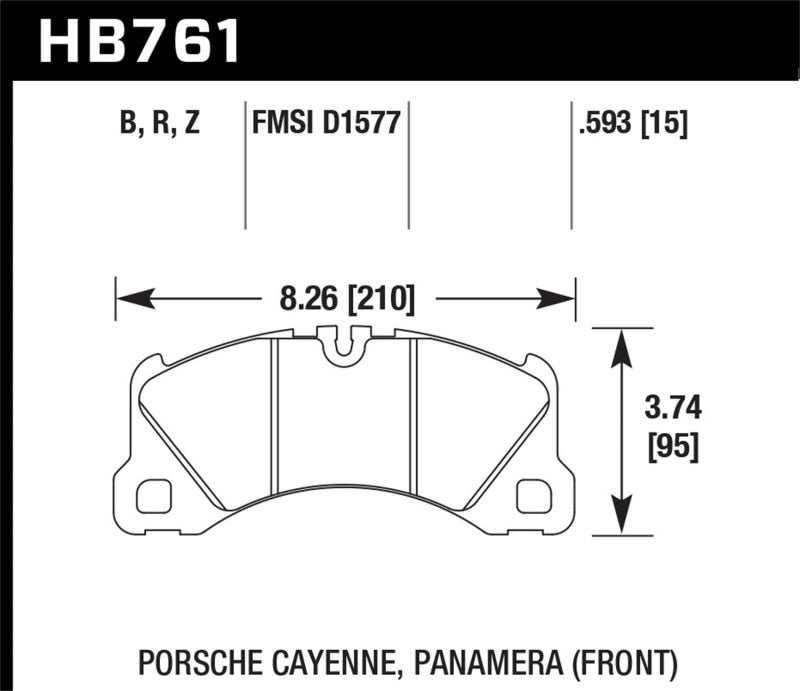 Hawk Performance HB761B.593 HPS 5.0 Street Brake Pads