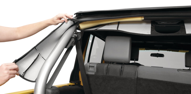 Bestop 07-18 Jeep Wrangler JK 4-Door Sport Bar Cover (Black Diamond)