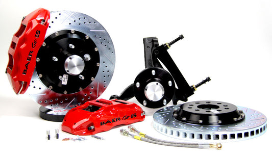 Baer Brakes 78-88 Buick Regal STD Studs 14in Extreme+ Front SDZ Brake Kit - Comp Yellow — Fits 1978-88 GM G-body Vehicles (Comes Assembled on 2" Drop Spindles)