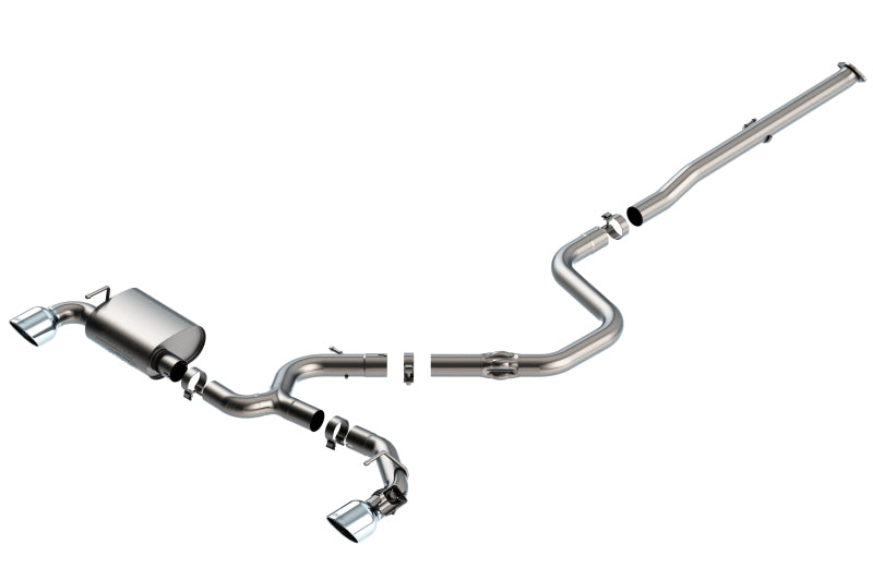 Borla 140832 19-20 Hyundai Veloster N 2.0L I4 MT FWD 2DR 3in ATAK CatBack Exhaust w/ SS Tips - #140832