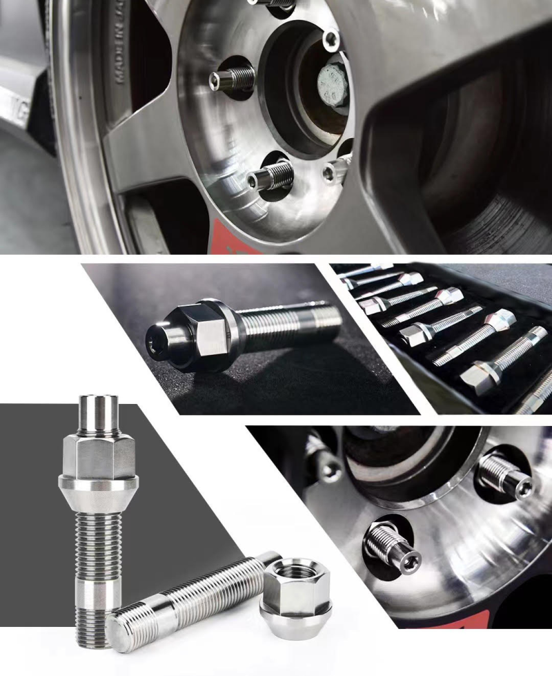 Wheel Mate TIM14C6074R Titanium Wheel Stud Conversion Raw Titanium M14x1.25 to M14x1.50 74mm