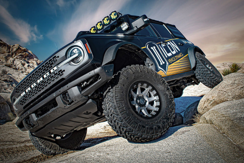 ICON 2021-2026 Ford Bronco, Non-Sasquatch, 3-4in Lift, Stage 3 Suspension System, Billet, Heavy Rate Rear Springs