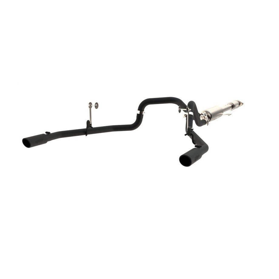 MBRP S5258BLK Armor BLK Cat-Back Exhaust - 2.5-Inch Dual Rear Exit | Black Coated Aluminized