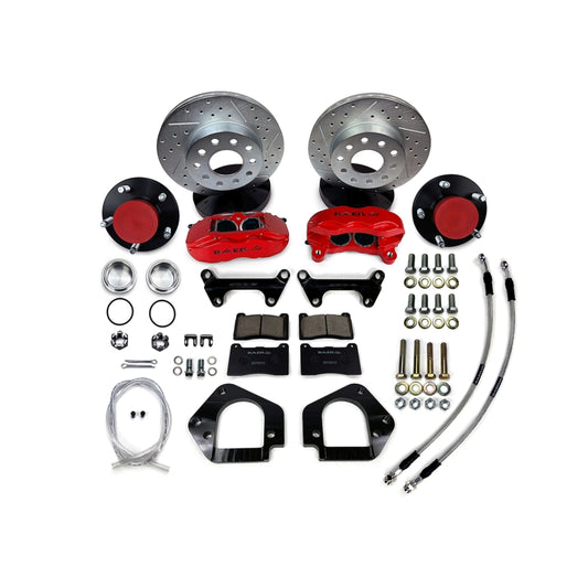 Baer Brakes 64-72 Buick Skylark 11in SS4 Alum Hub Front SDZ Brake Kit - Monster Green