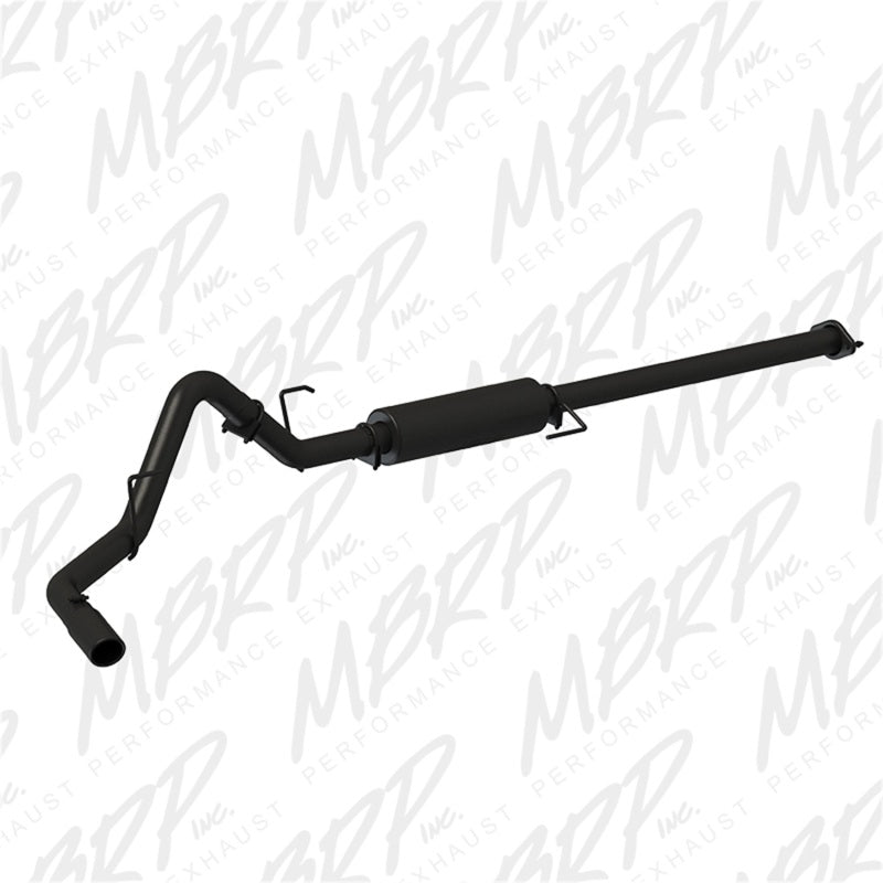 MBRP S5253BLK Armor BLK Cat-Back Exhaust - 3-Inch Single Side Exit | Black Coated Aluminized