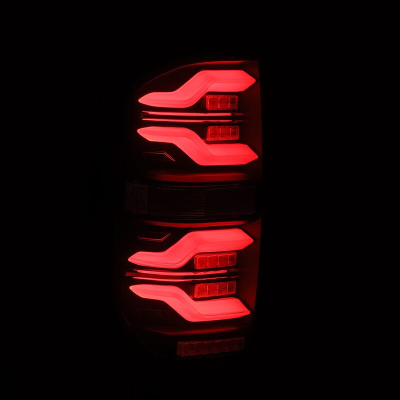 AlphaRex 672030 14-21 Toyota Tundra LUXX LED Taillights Alpha Black w/Activation Light/Sequential Signal