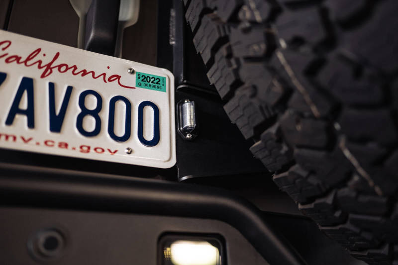 DV8 Offroad 21-23 Ford Bronco Rear License Plate Relocation Bracket - #LPBR-03