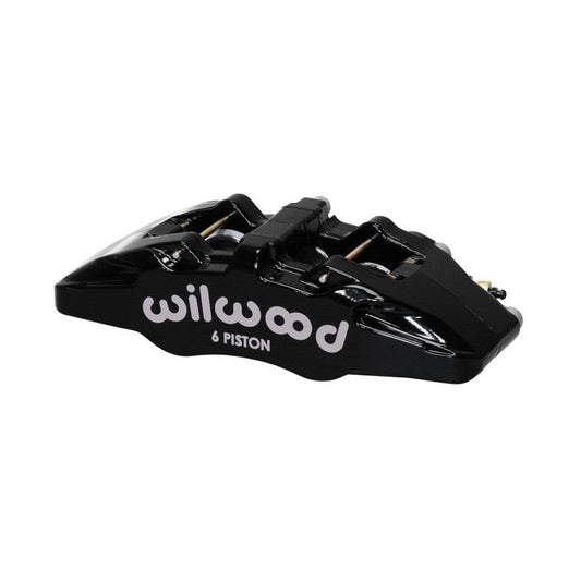 Wilwood Caliper-Forged Dynapro 6 5.25in Mount-R/H 1.62/1.38in/1.38in Pistons .38in Disc - #120-13430-BK