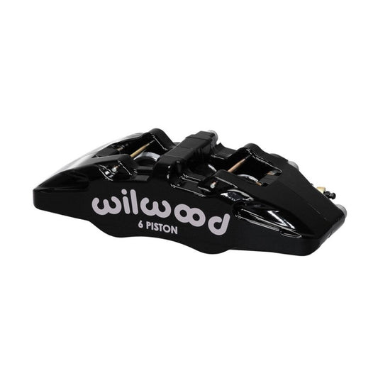Wilwood Caliper-Forged Dynapro 6 5.25in Mount-R/H 1.62/1.38in/1.38in Pistons .81in Disc - #120-13428-BK