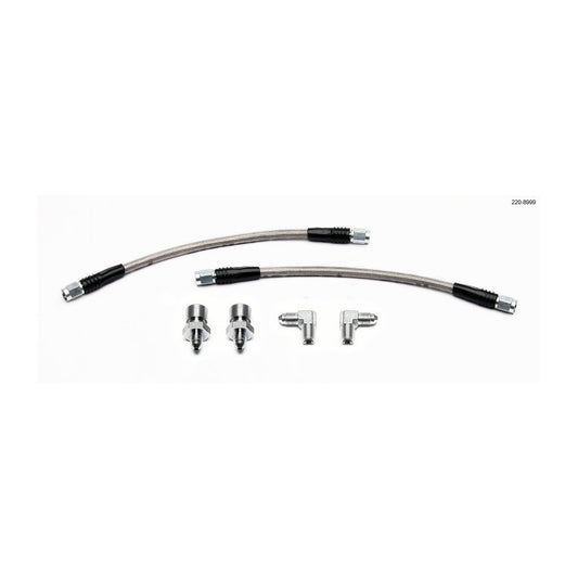 Wilwood GM 1500/2500 Rear (w/13in Rotor) 10in OAL Flexline Brake Hose w/Fittings - #220-8999
