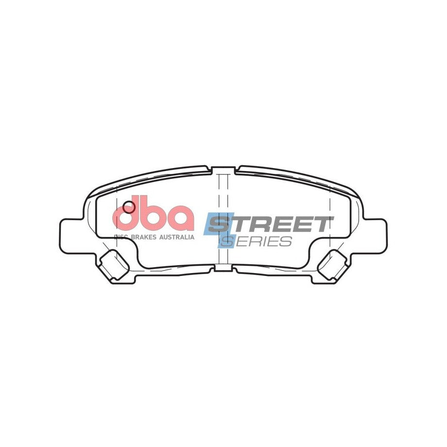 DBA 2008-2013 Toyota Highlander Street Series Rear Brake Pads