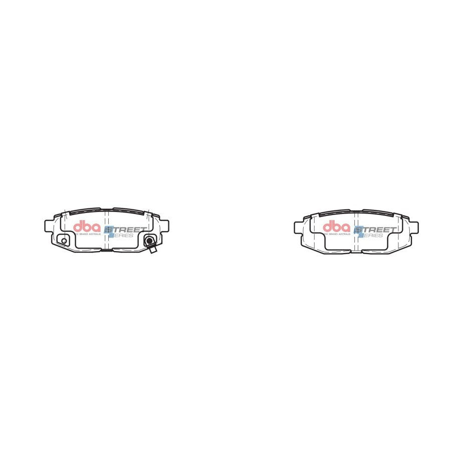 DBA 2013-2023 Subaru BRZ (without Brembo Brakes) Rear Street Series Brake Pads