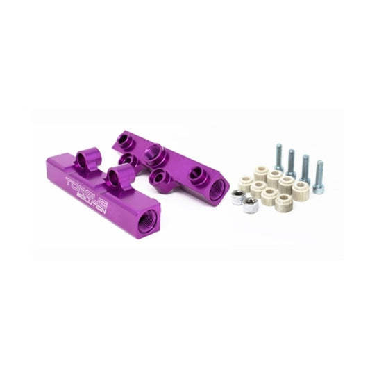Torque Solution Top Feed Fuel Rails: 02-14 Subaru WRX / 07-18 STI - Purple