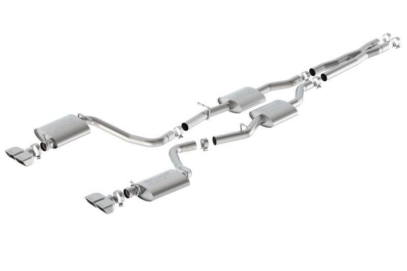 Borla 140627 15-16 Dodge Challenger R/T 5.7L Dual Rectangle Angle Cut Dual Split Rear Exit S-Type Exhaust - #140627