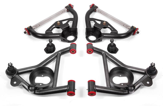 BMR 78-87 G-Body Upper And Lower A-Arm Kit - Black Hammertone
