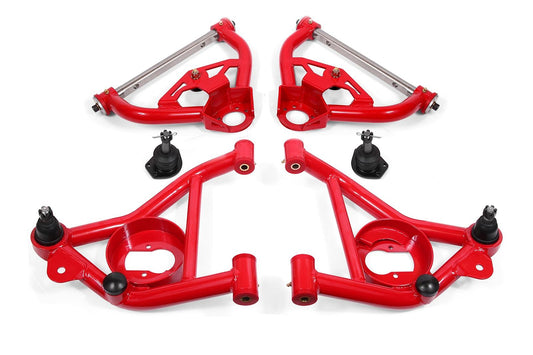 BMR 78-87 G-Body Upper And Lower A-Arm Kit - Red