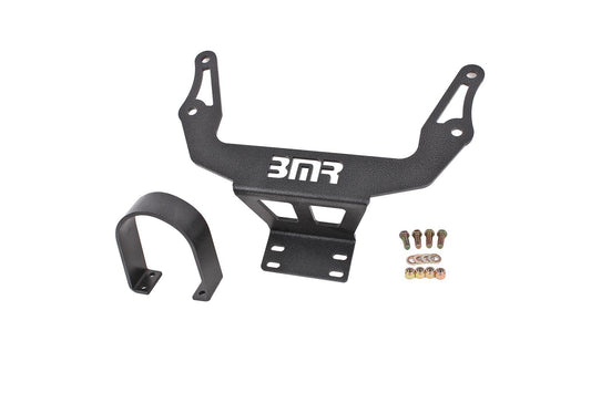 BMR 08-17 Challenger Front Driveshaft Safety Loop - Black Hammertone
