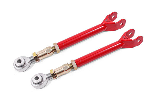 BMR 08-23 Challenger Lower Trailing Arms w/ On-Car Adj. Rod Ends - Red