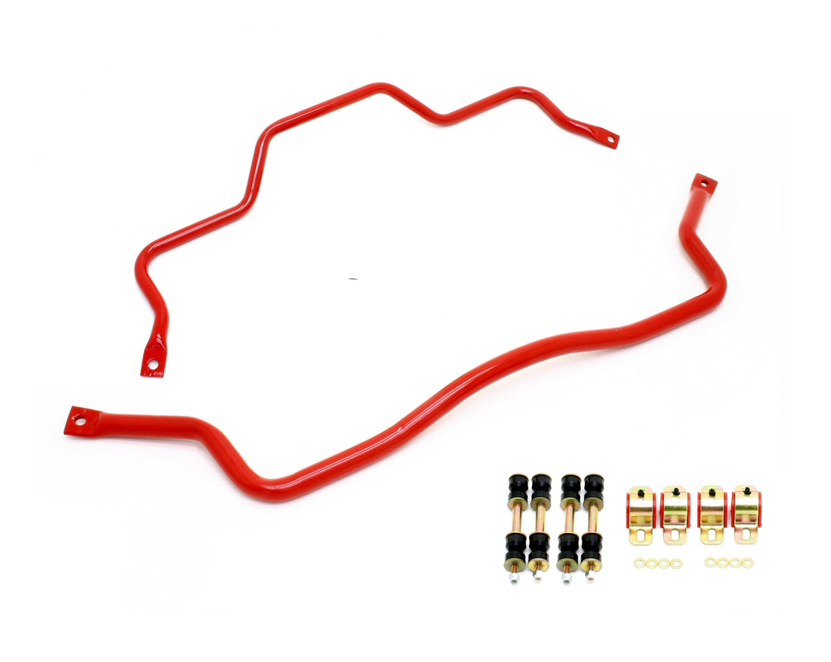 BMR 1993-2002 F-Body Front & Rear Sway Bar Kit with Bushings - Red