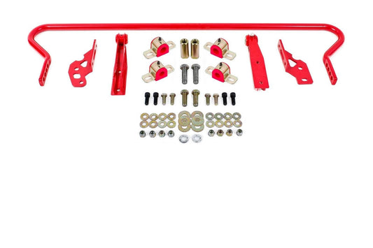BMR 11-14 S197 Mustang Rear Hollow 25mm Adj. Sway Bar Kit w/ Bushings - Red