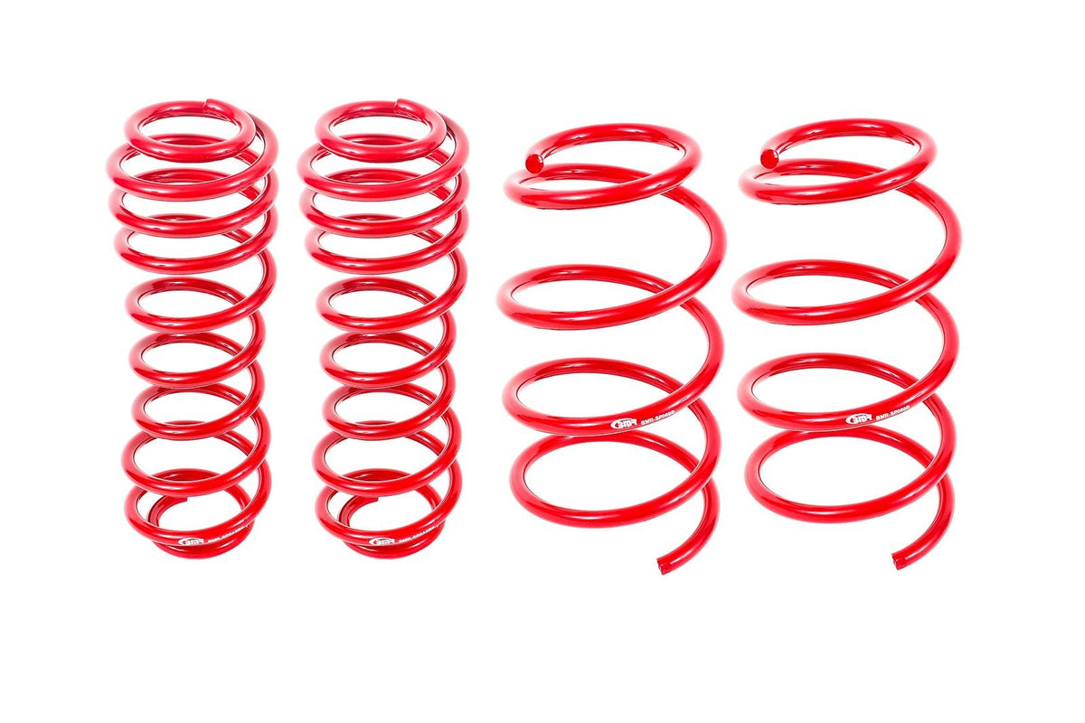 BMR 2005-2014 S197 Mustang GT Drag Version Lowering Springs (Set Of 4) - Red