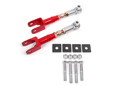 BMR 15-26 S550 Mustang Rear On-Car Adj. Rod Ends Toe Rods - Red