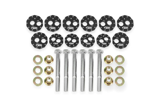 BMR 06-13 Chevrolet Corvette C6 Z06 / 09-13 ZR1 Camber Bolt Kit - Black Anodized