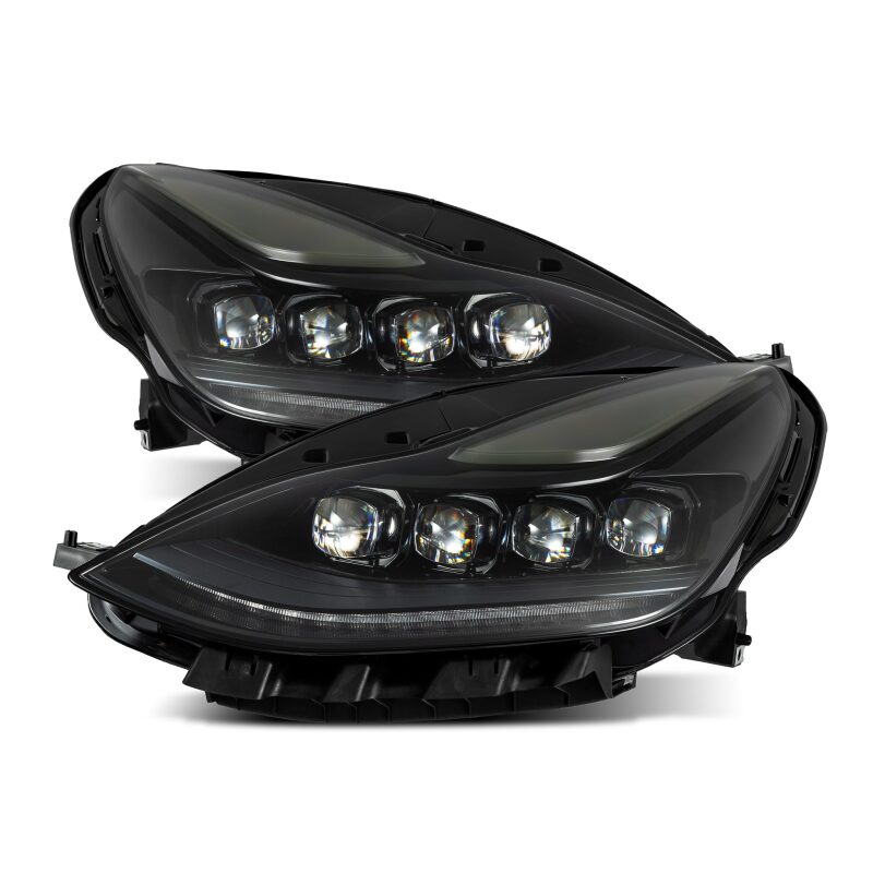 AlphaRex 880859 17-22 Tesla Model 3/20-23 Model Y NOVA LED Projector Headlights Alpha-Black with Activation Light & Sequential Signal