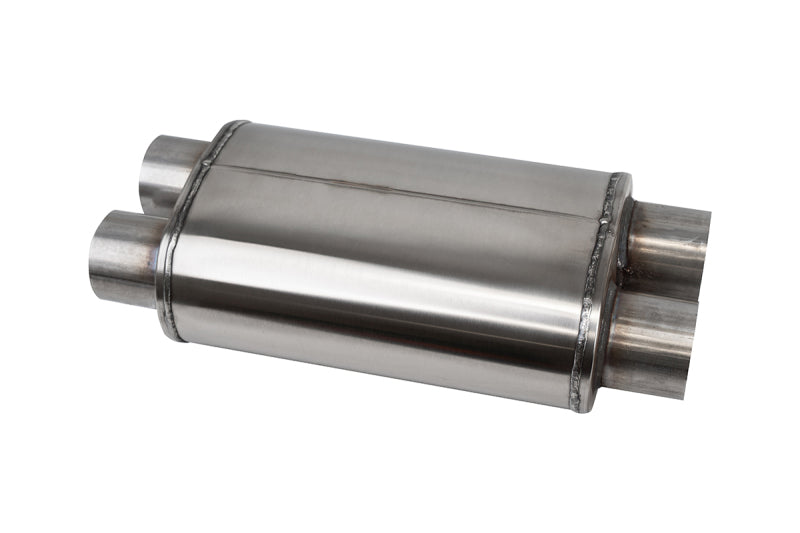 Corsa 304 Stainless Steel 3in Pro Series Packed Resonator (Slip Fit) (6-8DB) w/ 2 Clamps - B